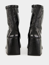 Courrèges Black Reedition Vinyl Ankle Boots