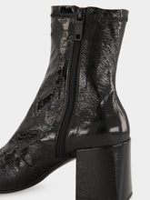 Courrèges Black Reedition Vinyl Ankle Boots
