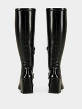 Courrèges Black Reedition Vinyl Knee-High Boots