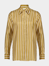 Paula Petra Sun Stripes Silk Twill Shirt