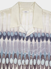 Commas White Eclipse Silk Camp Collar Shirt