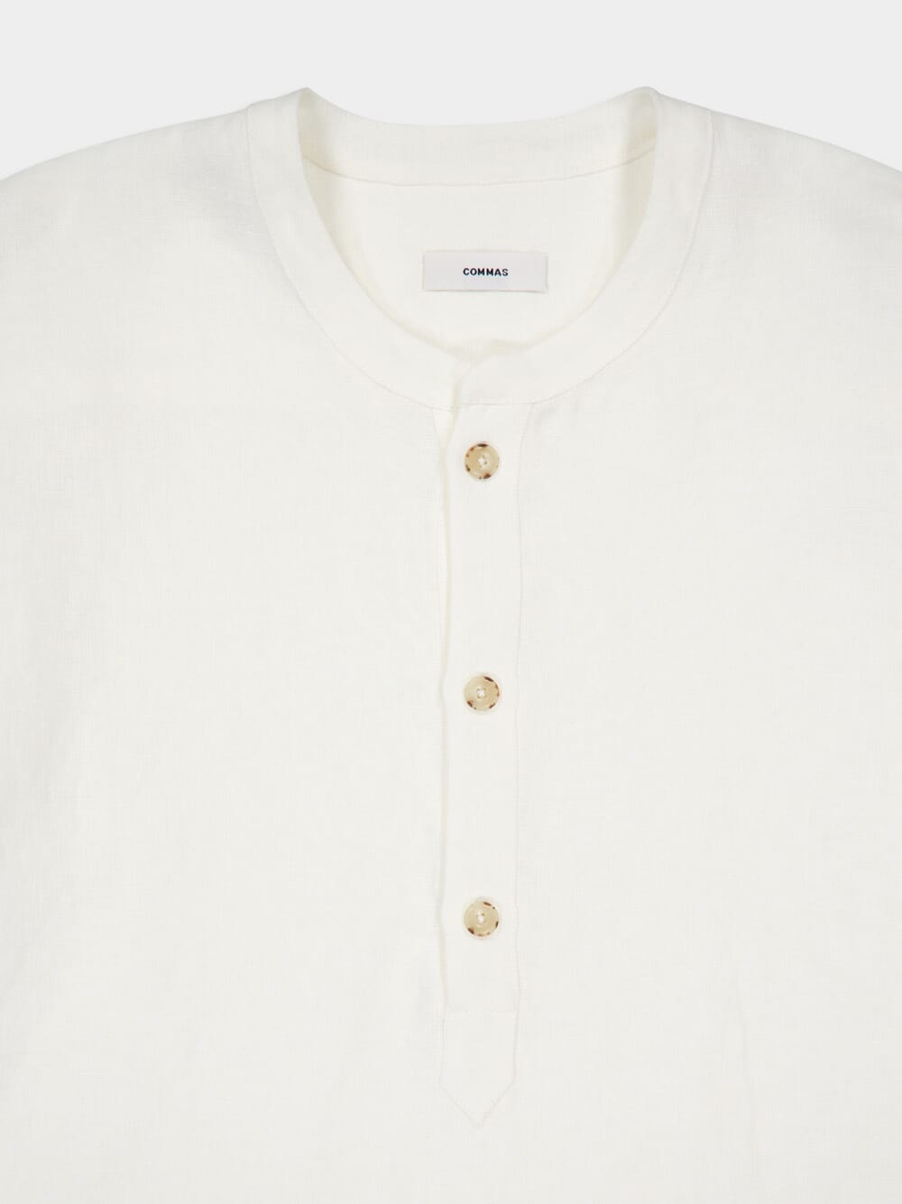 White Linen Popover Shirt