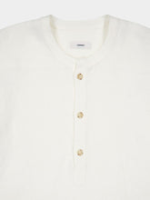 Commas White Linen Popover Shirt