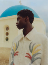 Commas Tufted Palm leaf Embroidered Boucle Jacket