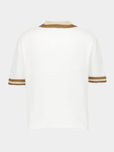 Commas Crochet Collar Polo Shirt