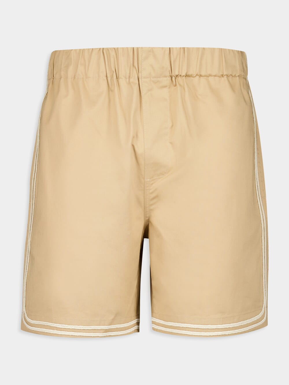 Beige Braided Cord Shorts