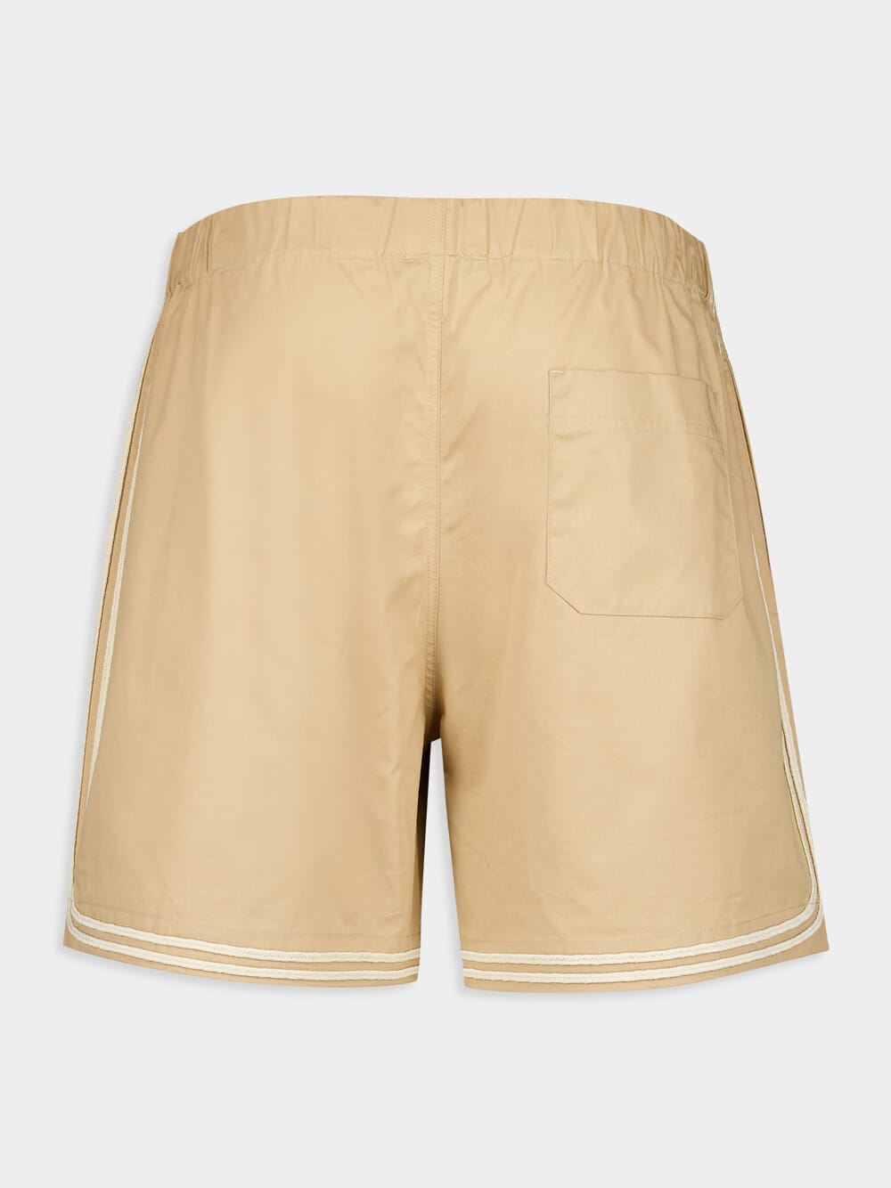 Beige Braided Cord Shorts