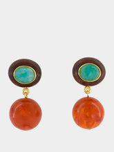 Lizzie Fortunato Coral Laurel Drop Earrings