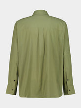 Commas Green Classic Linen Blend Shirt