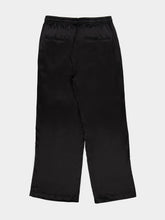 Commas Black Wide Leg Silk Trousers