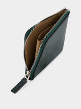 Marni Dark Green Leather Zip Wallet