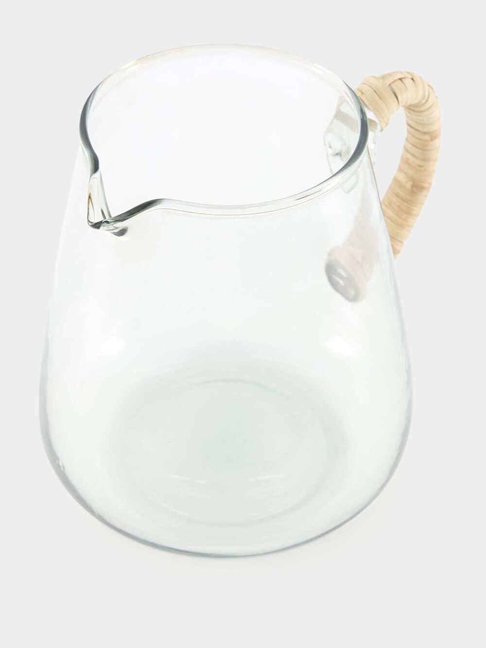 Glass Jug With Bamboo Handle