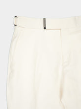 Tom Ford Off-White Silk Mulberry and Linen Pants
