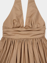 Matteau Stone Organic Cotton Plunge Halter Dress