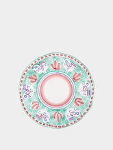 Popolo Chicken Green Ceramic Dessert Plate