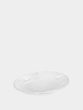 Astier de Villatte White Small Oval Sobre Plate