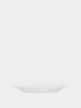 Astier de Villatte White Small Oval Sobre Plate