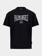 Palm Angels Black College Graphic T-Shirt