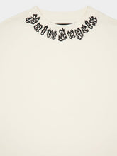 Palm Angels White Neck Logo T-Shirt