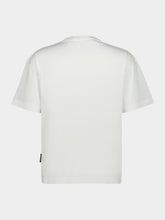 Palm Angels White Curved Logo T-Shirt