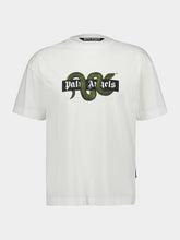 Palm Angels White Snake Box Logo T-Shirt