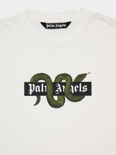 Palm Angels White Snake Box Logo T-Shirt