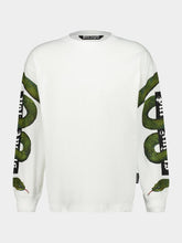 Palm Angels White Snake Box Logo Long-Sleeve T-Shirt