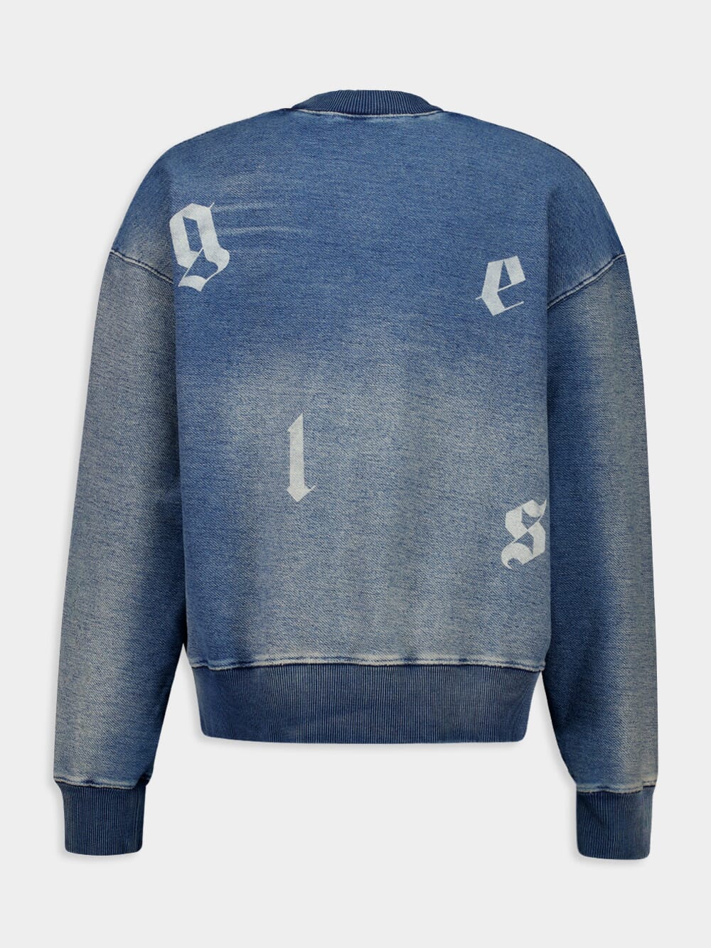 Blue Logo Washed Sweatshirt