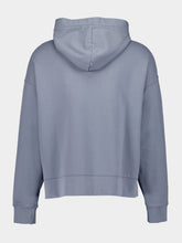 Palm Angels Light Grey Neck Logo Hoodie