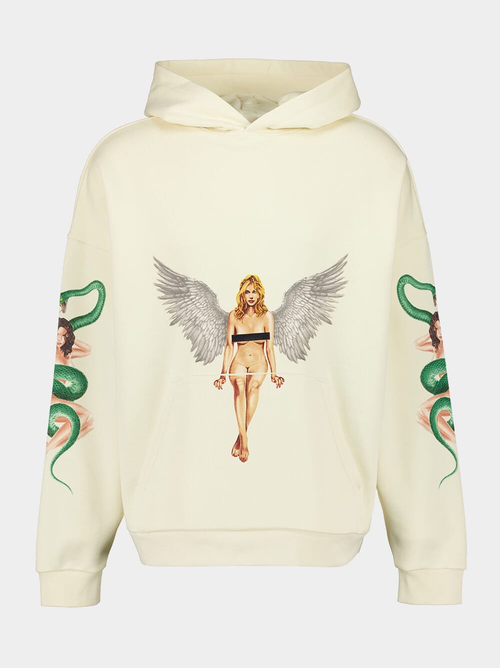 Ivory Pin-Up Hoodie