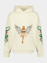Palm Angels Ivory Pin-Up Hoodie