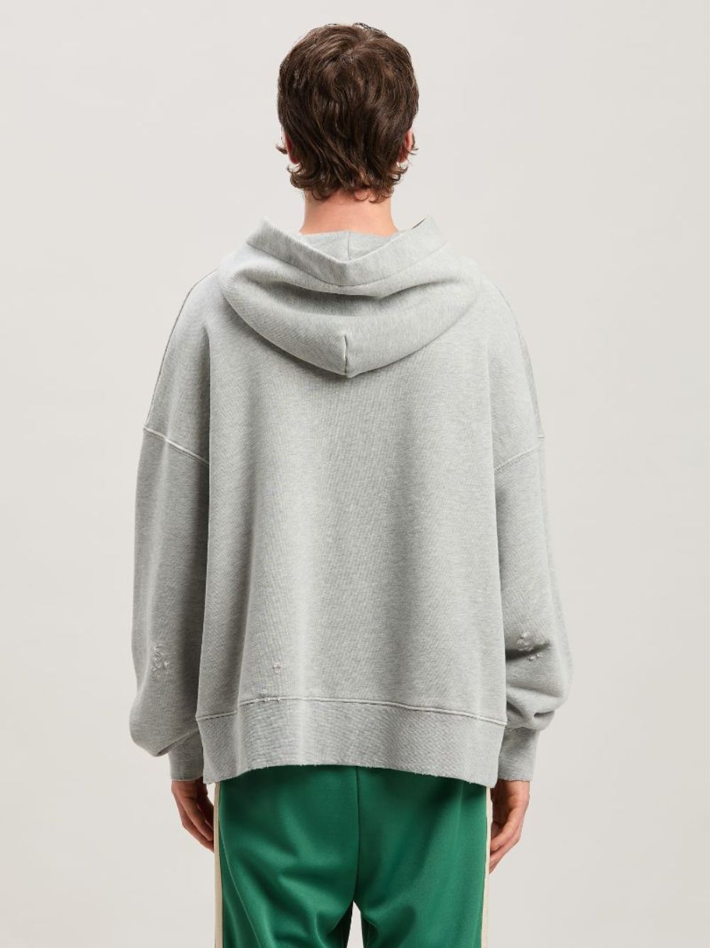 Grey Hooded Sweatshirt with Crossroads Bears Print