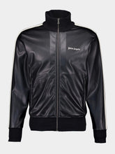 Palm Angels Leather-Effect Track Jacket