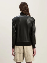 Palm Angels Leather-Effect Track Jacket