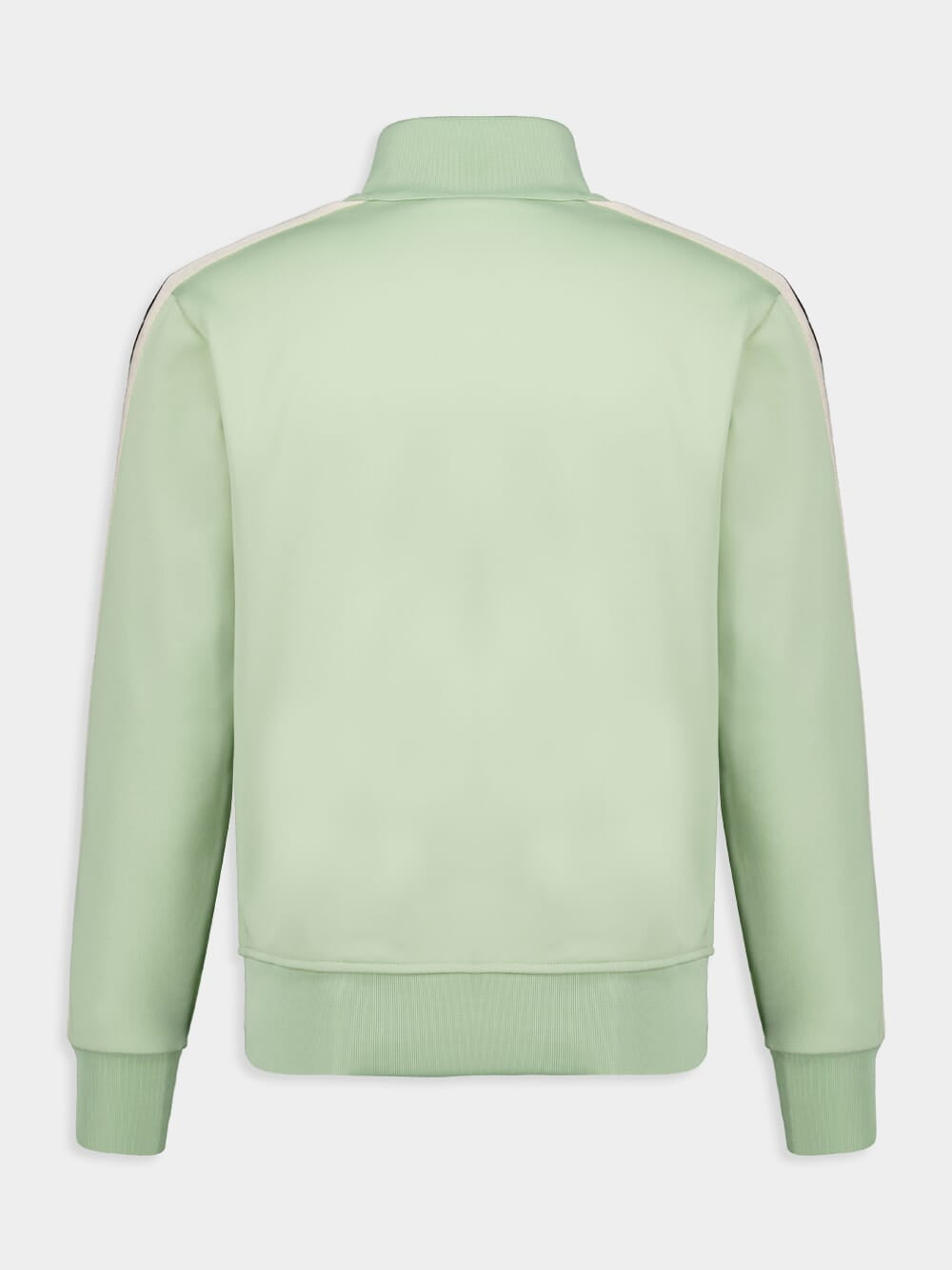 Sage Green Zipped Track Jacket with Logo Embroidery