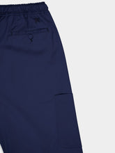 Palm Angels Navy Blue Monogram Loose-Fit Utility Pants