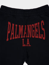 Palm Angels Black College Graphic Sweatpants