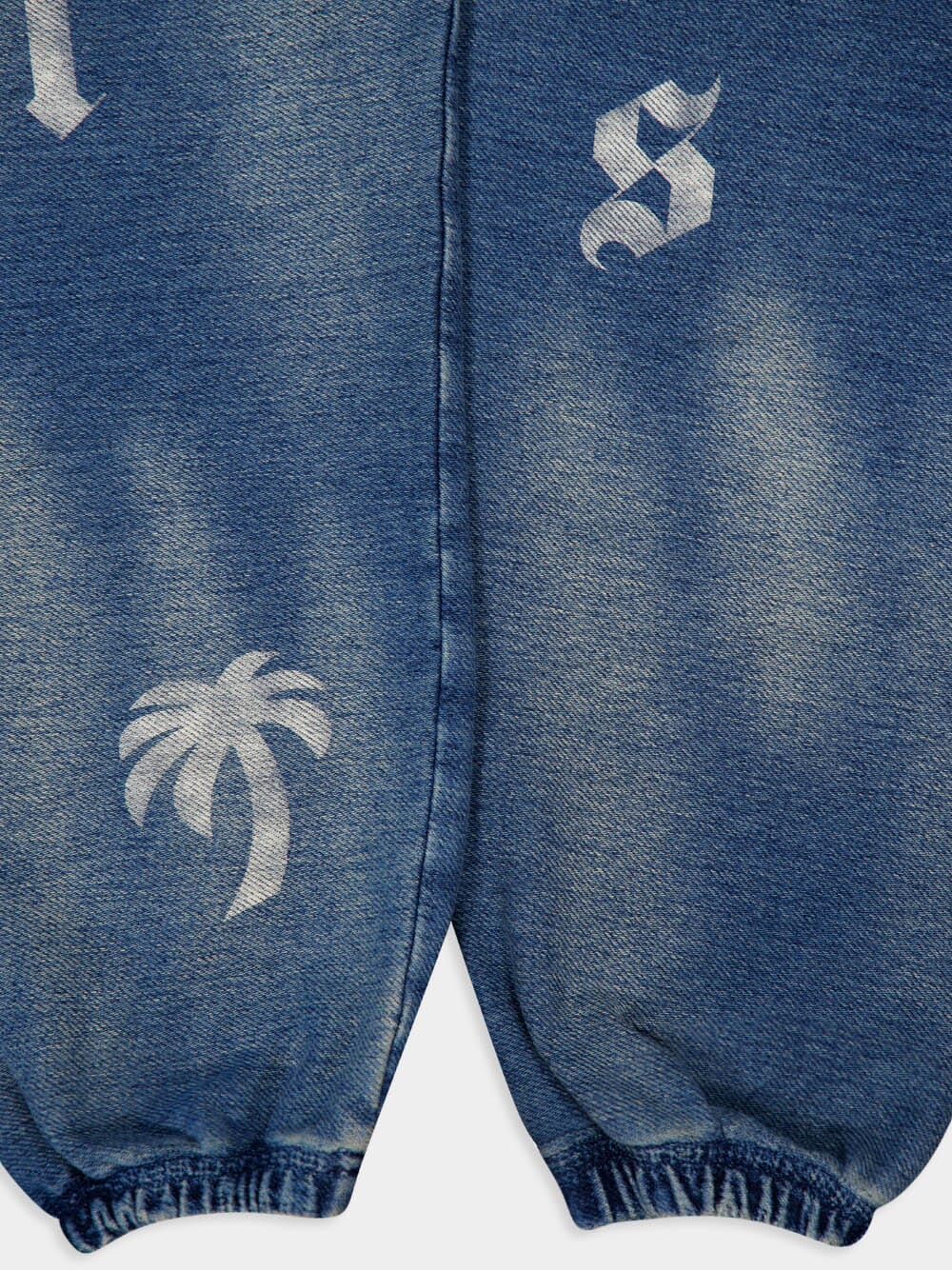 Blue Logo Washed Sweatpants