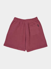 Palm Angels Burgundy Cotton Logo Waist Sweatshorts