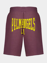 Palm Angels Plum College Graphic Sweatshorts
