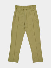 Palm Angels Army Green Track Pants with Back Curved Logo