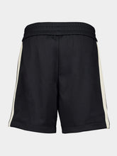 Palm Angels Black Classic Logo Track Shorts