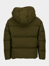 Palm Angels Military Green Monogram Down Jacket