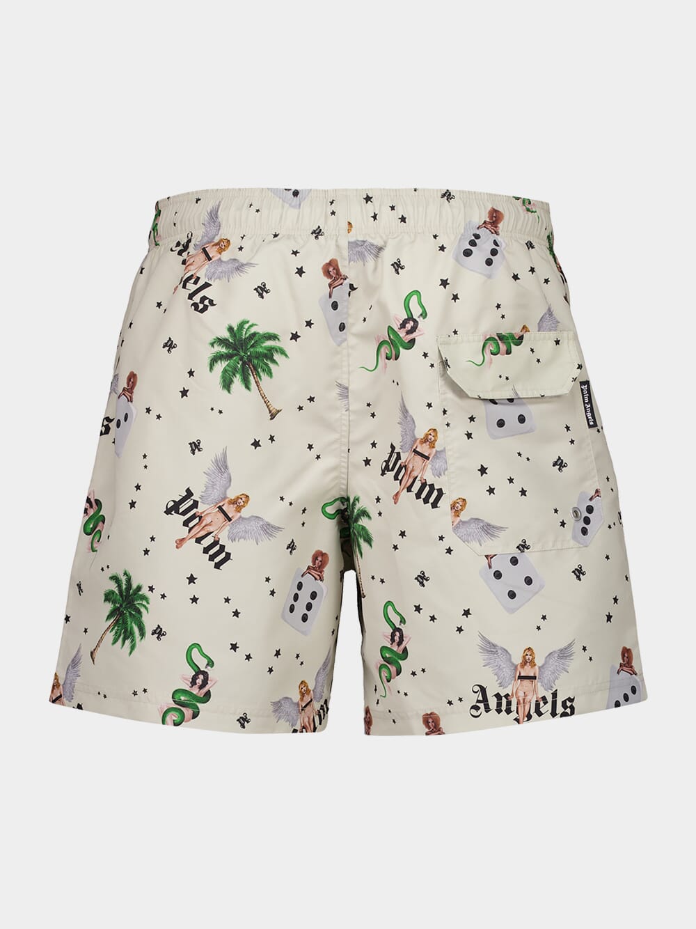 Ivory Pin-Up Swim Shorts