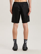 Palm Angels Black Curved Logo Swim Shorts