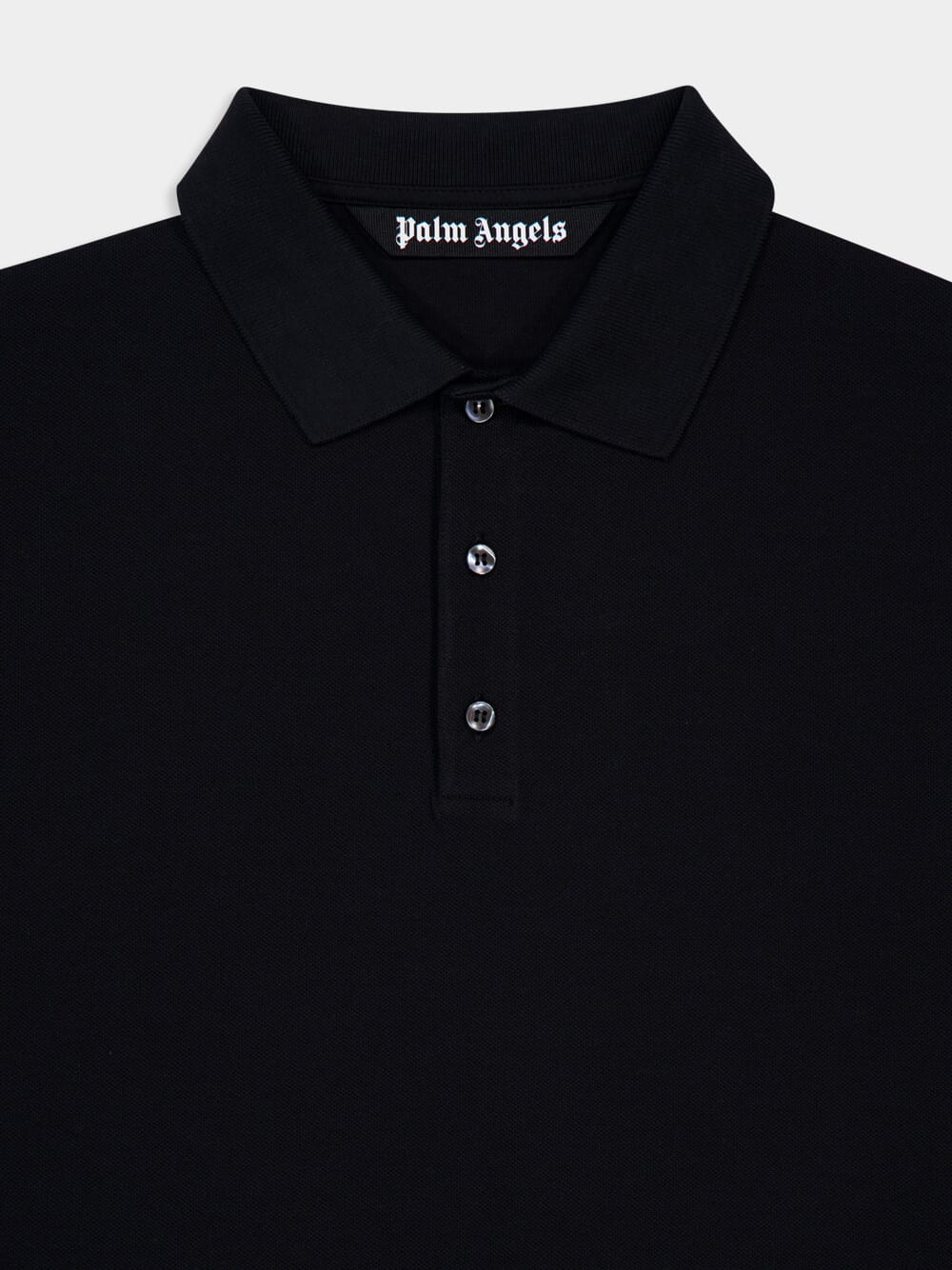 Black College Graphic Polo Shirt