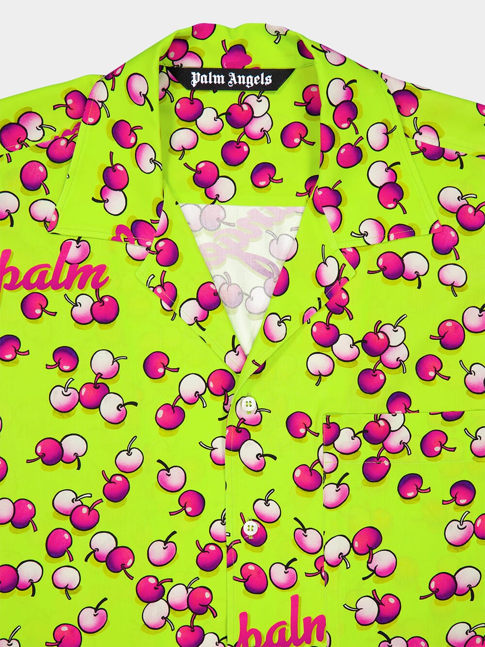 Lime Fuchsia Cherries Shirt