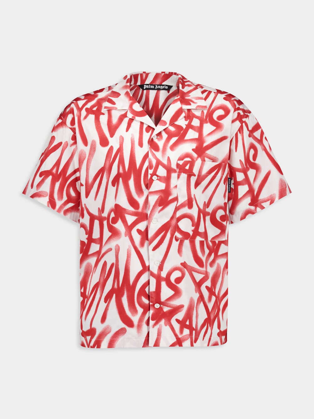 Red Graffiti Bowling Shirt