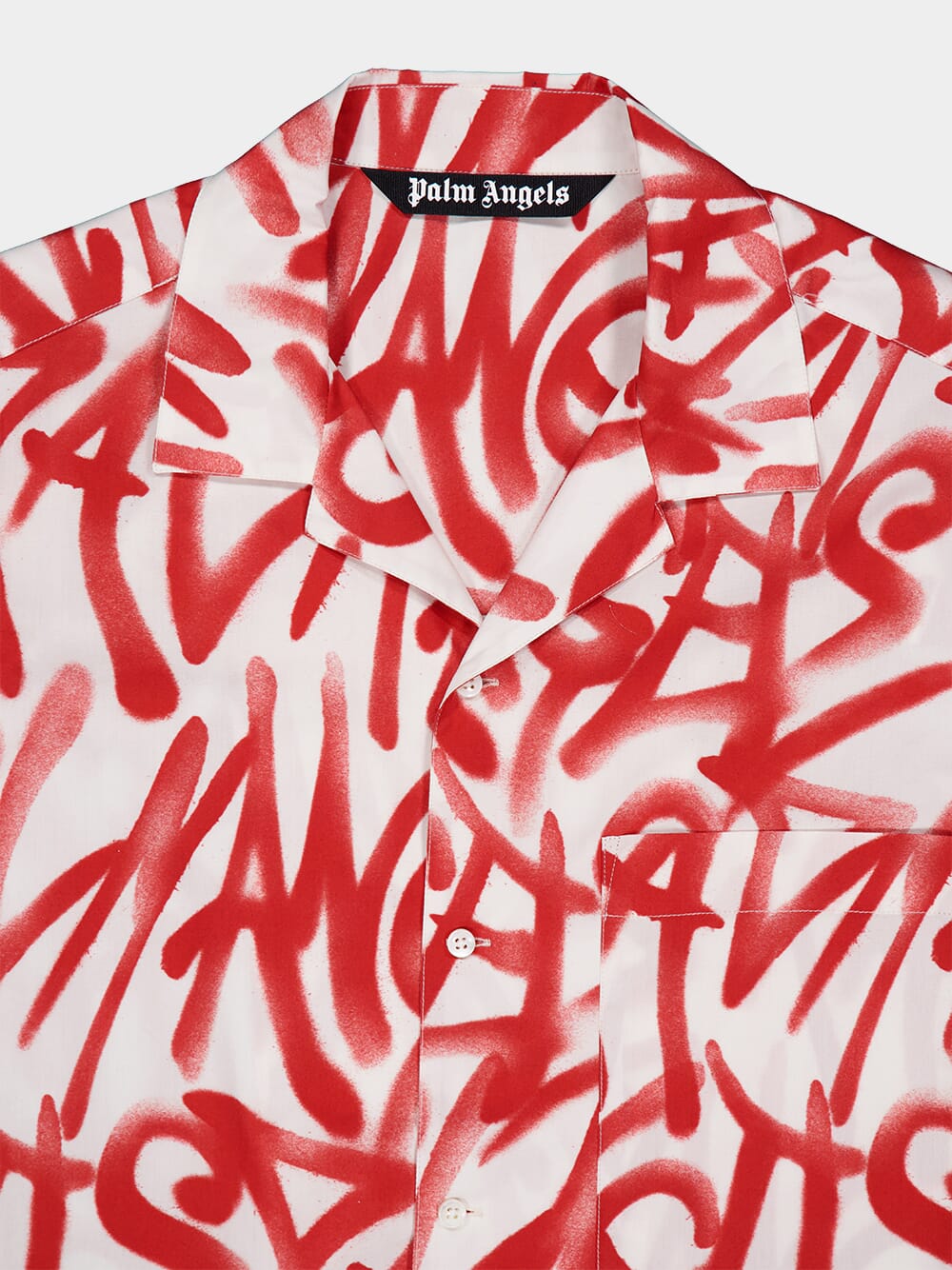 Red Graffiti Bowling Shirt