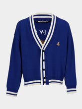 Palm Angels Blue Bear in Mind Cardigan